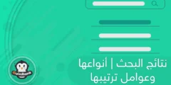 إليك نتائج البحث | أنواعها وعوامل ترتيبها 2025