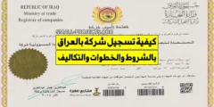 إليك كيفية تسجيل شركة في العراق بالشروط والخطوات والتكاليف 2026