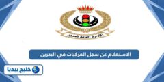 إليك كيفية الاستعلام عن سجل المركبات في البحرين 2025