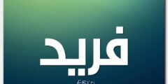 معنى اسم فريد وصفات شخصيته (Farid) وحكم التسميه به 2026