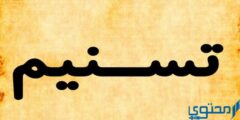 تعرف علي دلع اسم تسنيم Tasnim بالعربي والانجليزي 2026