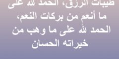 جمل الحمد لله حتى يبلغ الحمد منتهاه بالتشكيل 2026